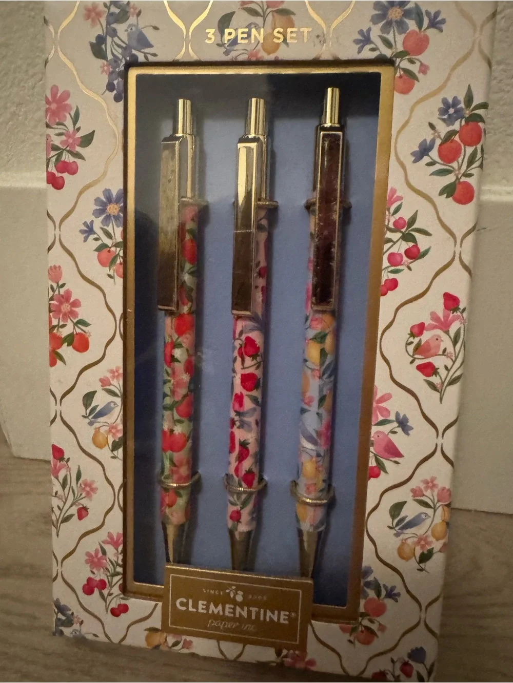Clementine Floral 3-Pen Set - Pick ONE